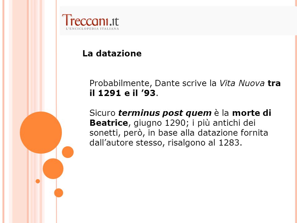 La Vita Nuova di Dante introduzione ppt video online scaricare